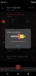 Lift4Fit Gym workout logger screenshot 4