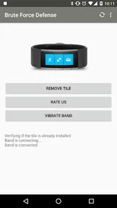 Brute Force Defense - MS Band screenshot 0