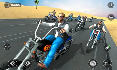 Gangster City Bike Racing Game screenshot 1