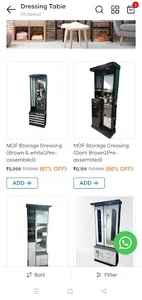 Sasta Furniture.com screenshot 2