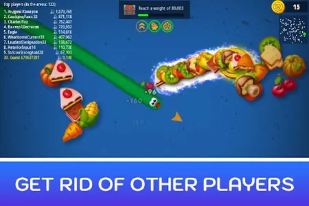 Worms Zone Snake Game io screenshot 0