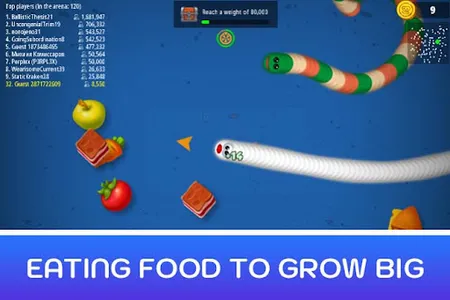 Worms Zone Snake Game io screenshot 1