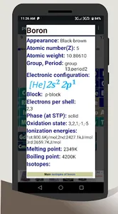 Periodic Table of elements - C screenshot 4