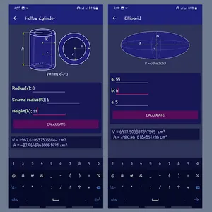 Volume calculator - 3D shapes screenshot 1