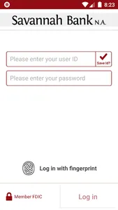 Savannah Bank NA Biz Mobile screenshot 1