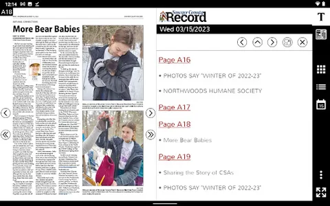 Sawyer County Record eEdition screenshot 4