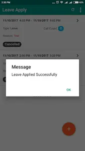 MKCE Leave Apply screenshot 3