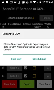 Barcode to CSV Spreadsheet screenshot 4