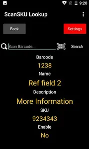 Barcode Scan Database screenshot 1