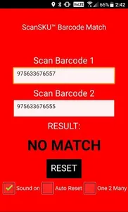 Barcode AB Match & Compare PRO screenshot 1