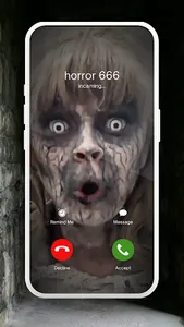 Fake video call horror 666 gam screenshot 0