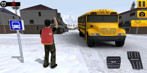 School Bus Driving：Bus Game screenshot 0