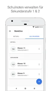 MarkOne - Schulnoten, Notendur screenshot 0