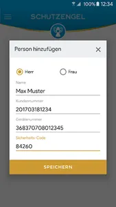 Schutzengel Notrufuhr App screenshot 1