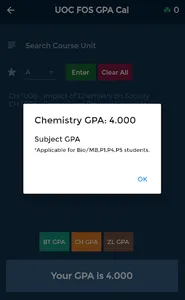 GPA Calculator - UOC FOS screenshot 3