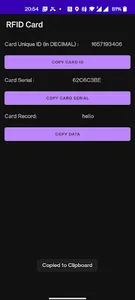 RFID Card ID and Data Reader screenshot 2