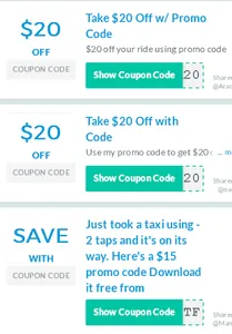 Cab Discount Coupons for mytax screenshot 1