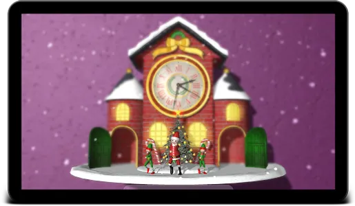 Christmas Animated Clock 3D screenshot 7