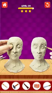 Sculpt Face Clay People Games screenshot 15