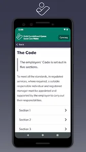 Social Care Employers Code screenshot 2