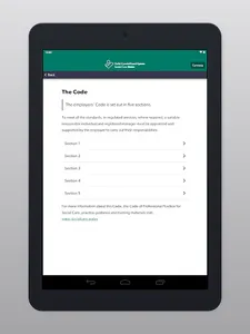 Social Care Employers Code screenshot 6