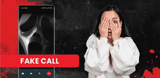 Scream face Scary Video Call screenshot 2