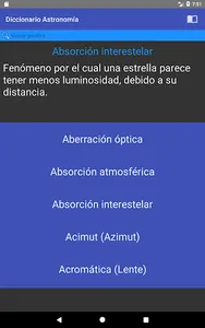 Diccionario de Astronomía screenshot 0