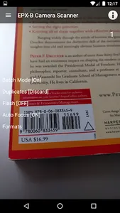 EPX Barcode Scanner, Scan Now screenshot 1