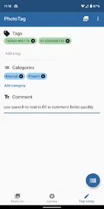 PhotoTag - Associate barcodes  screenshot 1