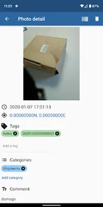 PhotoTag - Associate barcodes  screenshot 2
