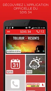 SDIS 34 : l'appli officielle screenshot 0