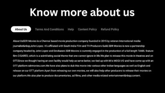 SDR MOVIES TV screenshot 1