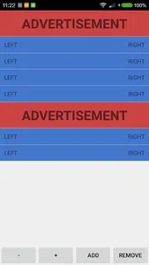 Test List View Advertisement screenshot 0