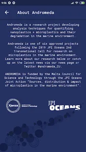 ANDROMEDA microplastics screenshot 1
