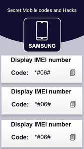All Mobiles Secret Codes screenshot 3