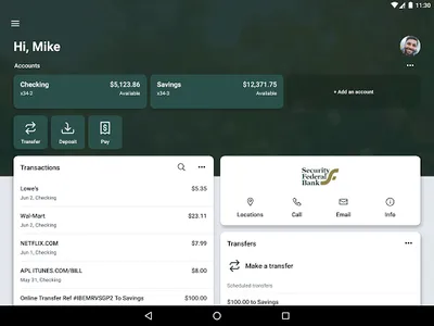 Security Federal Bank App screenshot 4