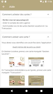 Activation cartes Century 21 screenshot 1
