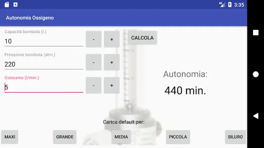Autonomia Ossigeno screenshot 1