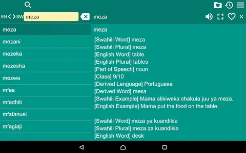 English Swahili Dictionary screenshot 12