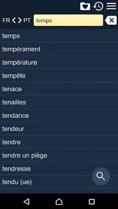 French Portuguese Dictionary screenshot 0