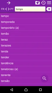 French Portuguese Dictionary screenshot 3
