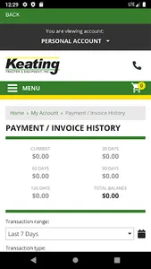Keating Tractor Portal screenshot 3