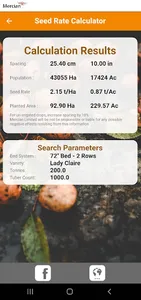 Mercian Seed Calculator screenshot 1