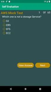 Self Eval screenshot 1
