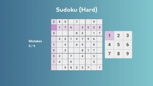 Sudoku screenshot 0