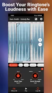 MP3 Ringtone Song Cutter: RSFX screenshot 2