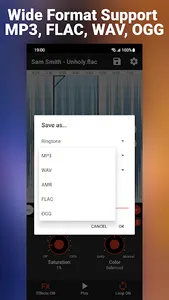 MP3 Ringtone Song Cutter: RSFX screenshot 3