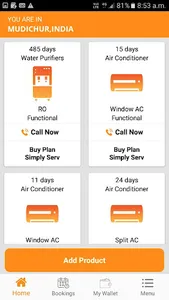 Serv Simplified - Customer screenshot 1