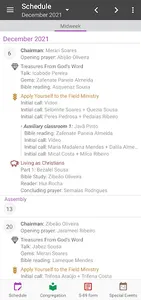 Meeting Schedule for JW screenshot 0