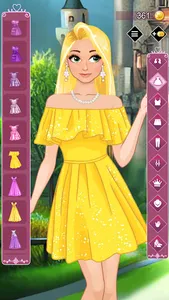 Golden princess dress up game screenshot 13